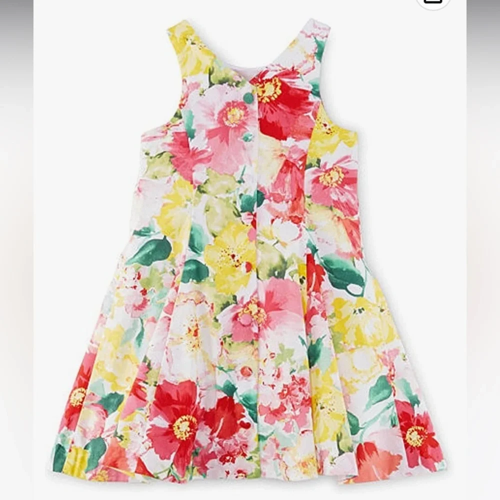 Ralph Lauren Floral Cotton Sateen Dress